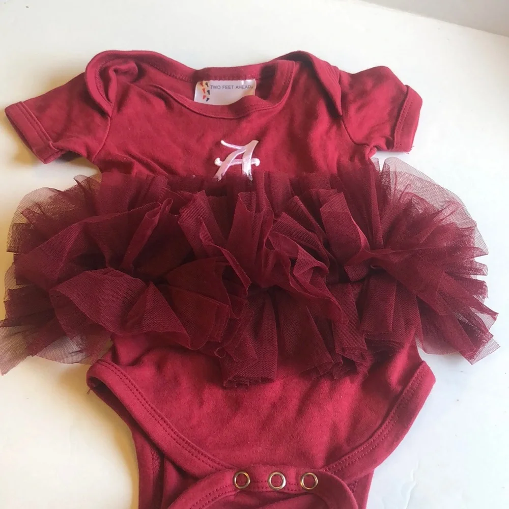 Girls one piece Alabama tutu outfit snap button